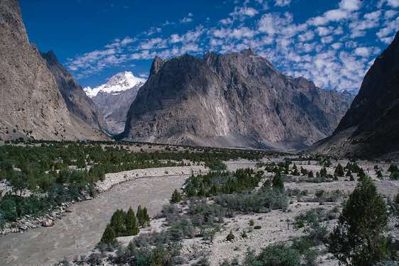 Masherbrum, 7821m, seen from the Hushe Valley, Karakoram Mountains
