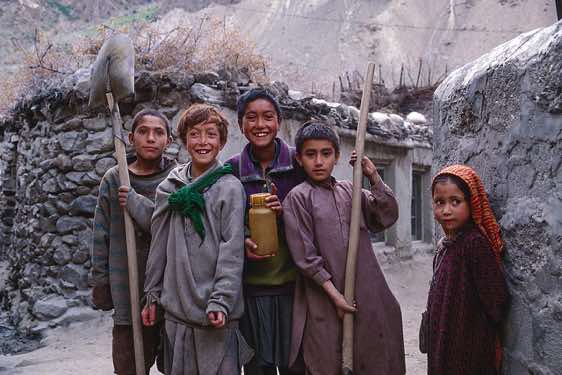 Group of children, Hushe, Karakoram Mountains
