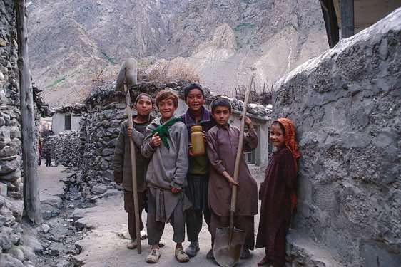 Group of children, Hushe, Karakoram Mountains