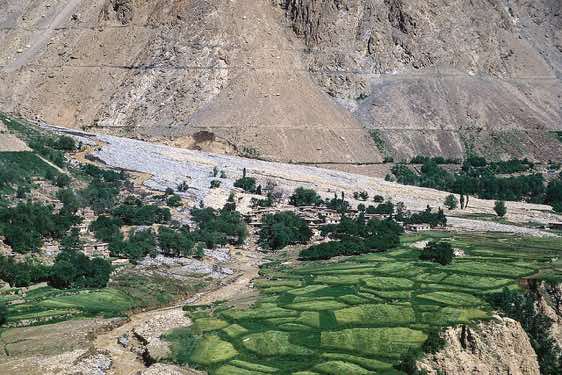 Landslide, Hushe Valley, Karakoram Mountains