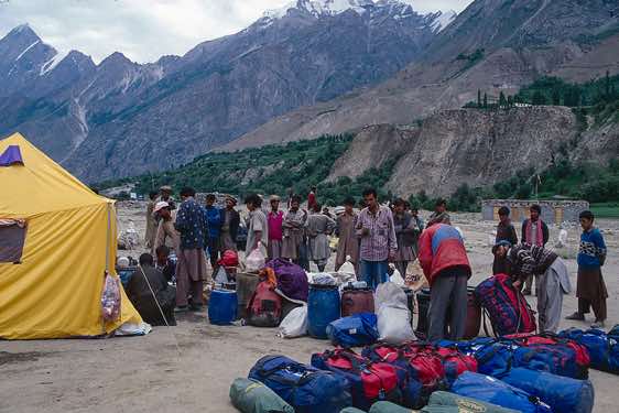 Camping site, Askole, Karakoram Mountains