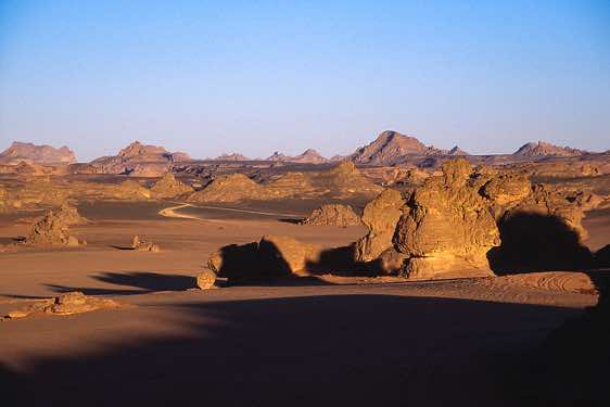 Rock formations, Jabal Akakus, Fezzan