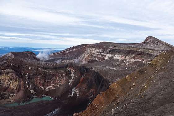 Crater of the Gorely Volcano