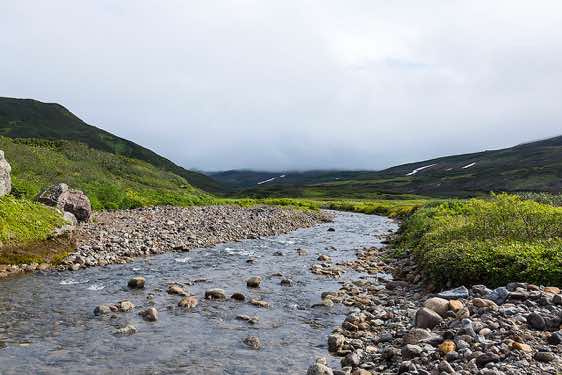 Small river, Kamchatka wilderness, Pauzhetka area