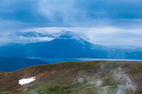 Ilyinsky Volcano, Kurile Lake, Kamchatka wilderness, Pauzhetka area