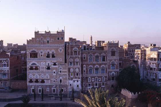 Old City of Sana'a, seen from the rooftop of the 'Arabia Felix Hotel'
