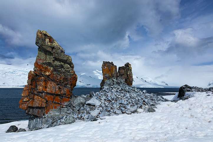 Colourful rocks, Half Moon Bay, Half Moon Island, South Shetland Islands