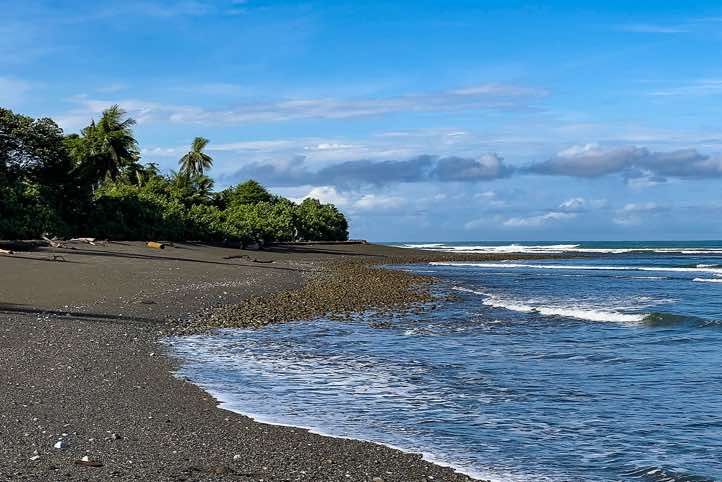 Beach, La Sirena Ranger Station, Corcovado National Park, Osa Peninsula, Puntarenas Province