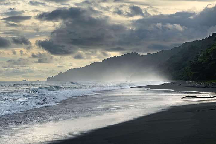 Beach, Corcovado National Park, Osa Peninsula, Puntarenas Province