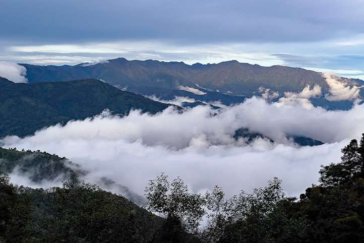Sea of clouds in the Talamanca mountain range near San Gerardo de Dota, San José Province