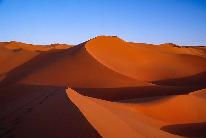 Dune at sunset, near Ghat
