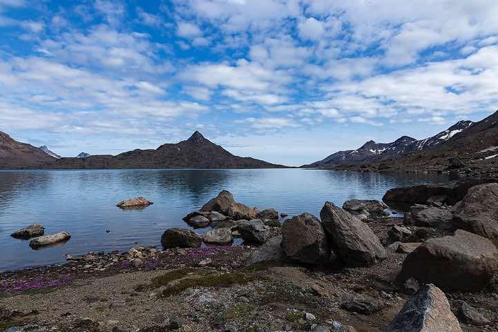 Lake en route to Tasiilaq, Ammassalik Island