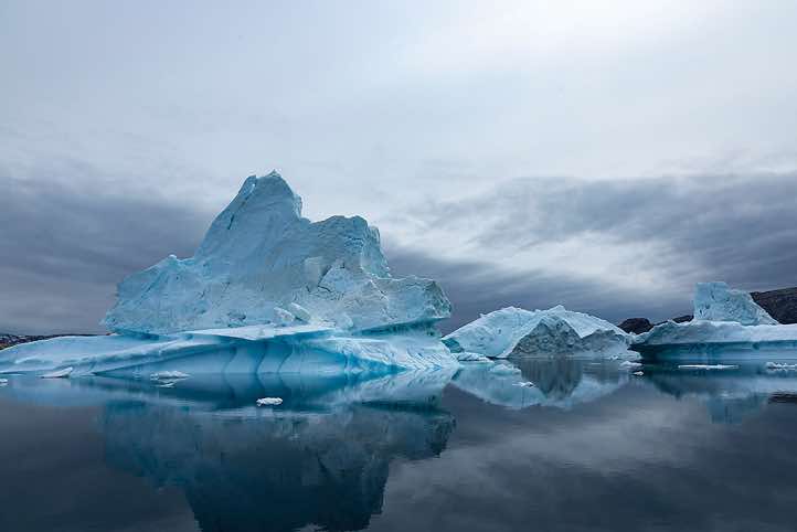 Iceberg reflecting in water, Sermilik Fjord
