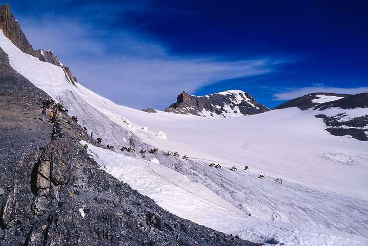 View from the top of Parang La pass, 5578m, Spiti to Ladakh Trek