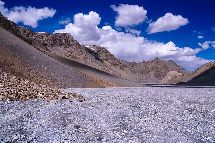The wide valley of the Pare Chu river, Spiti to Ladakh Trek