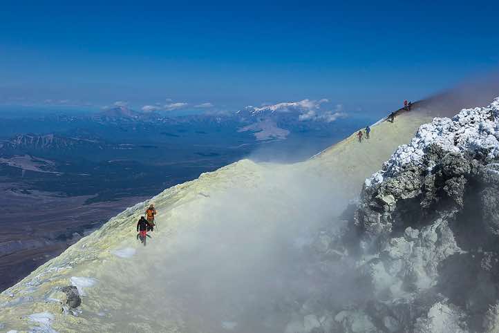 Crater edge of Avachinsky volcano, 2741m
