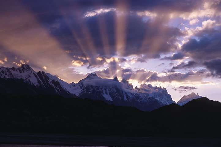 Sunset at Camp Shafong, 3900m, Biafo Glacier, Karakoram Mountains