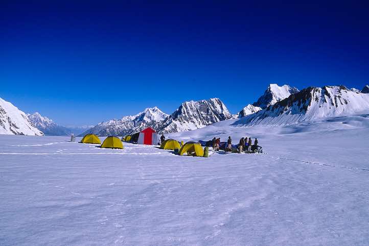 Camp Hispar La pass, 5150m, Karakoram Mountains