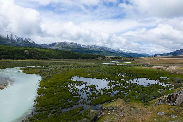 River in Tavan Bogd National Park, Altai Mountains, Western Mongolia