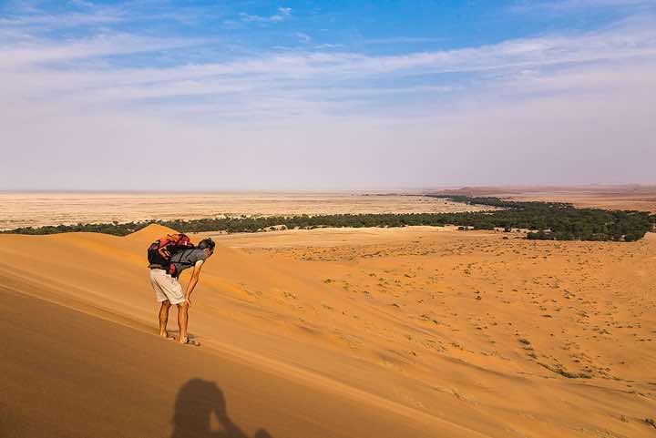 Sand dunes near Gobabeb Training and Research Center, Namib Desert