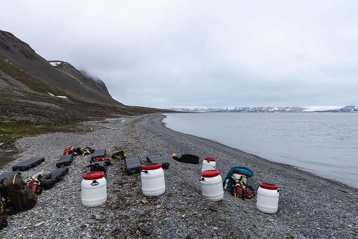 Landing site, Faksevågen, Lomfjorden