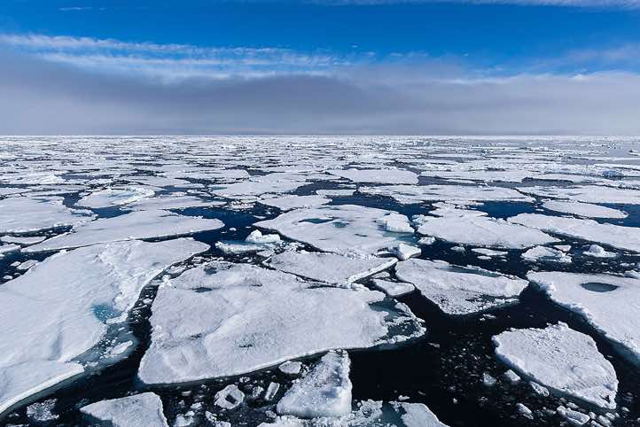 Pack ice, Svalbard, Arctic waters