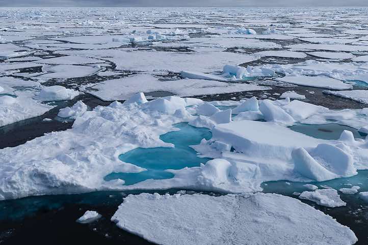 Sea ice comes in many different shapes and forms