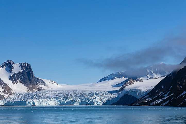 Svitjodbreen Glacier, Vasahalvøya peninsula, Fuglefjorden
