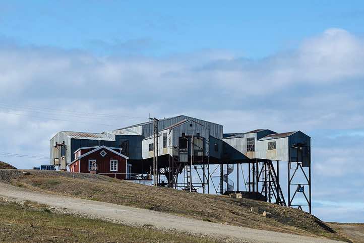 Old coal cableway centre, locally known as Taubanesentrale, Longyearbyen
