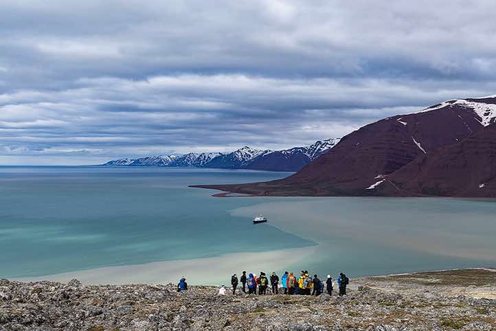 View from the slopes of Smørstabben mountain, Bockfjorden
