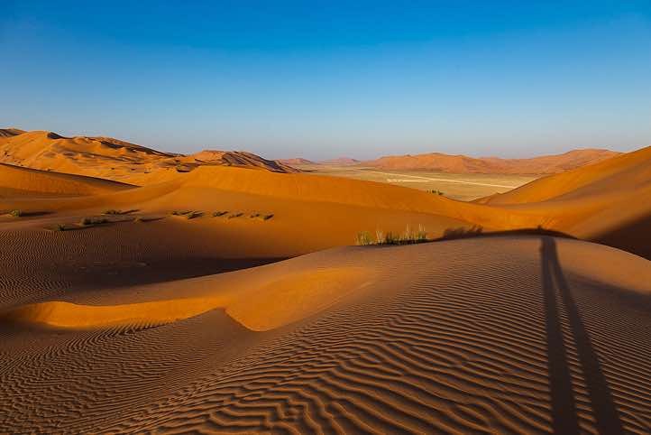 Sand dunes, desert landscape, Rub al Khali, Empty Quarter, Dhofar region