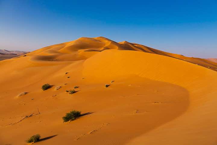 Sand dunes, desert landscape, Rub al Khali, Empty Quarter, Dhofar region