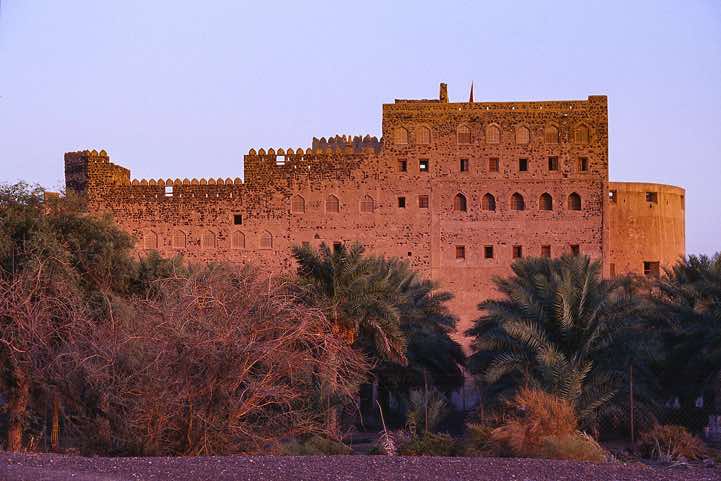 Jabreen Castle at sunset