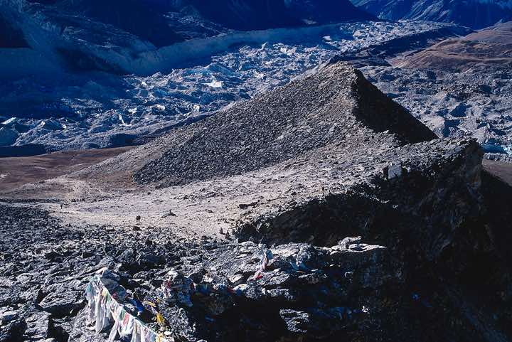 Looking down Kala Pattar, 5545m